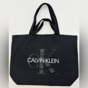 Calvin Klien Fabric Tote Bag Cotton Canvas Pre-Owned